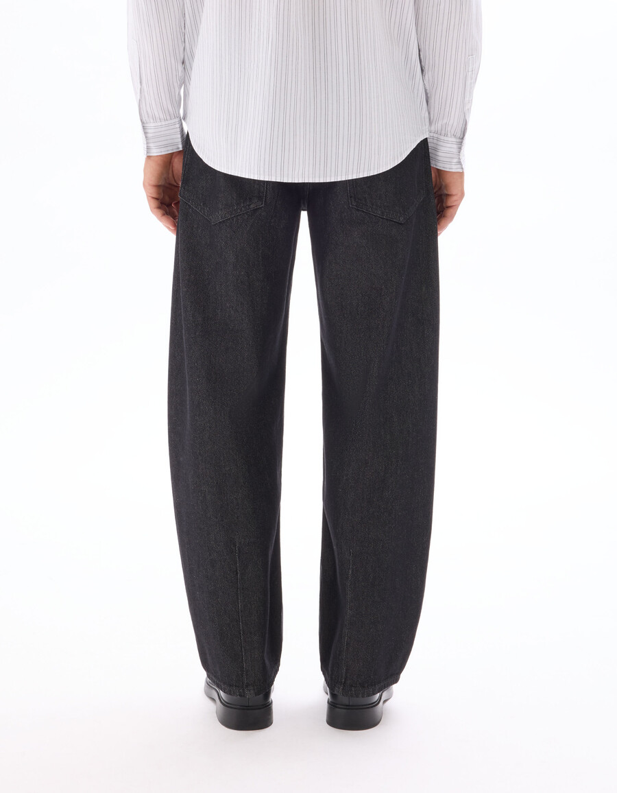 jeans de corte globo 100 algodón