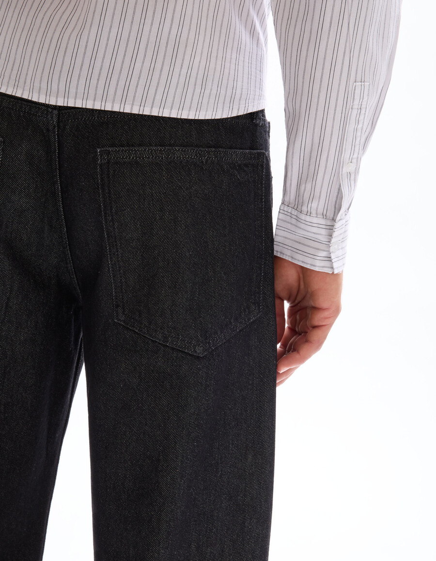 jeans de corte globo 100 algodón