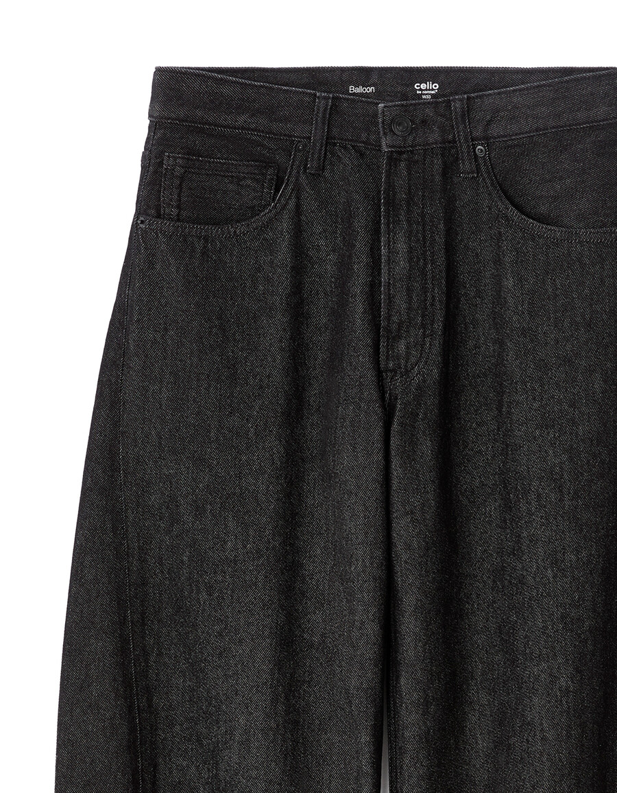 jeans de corte globo 100 algodón