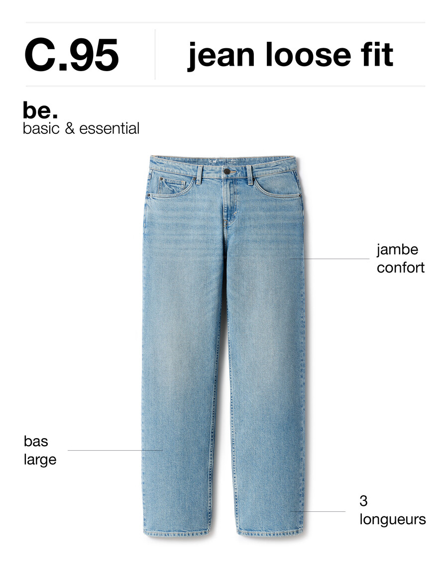 jean c.95 loose stretch cotton 3 lengths