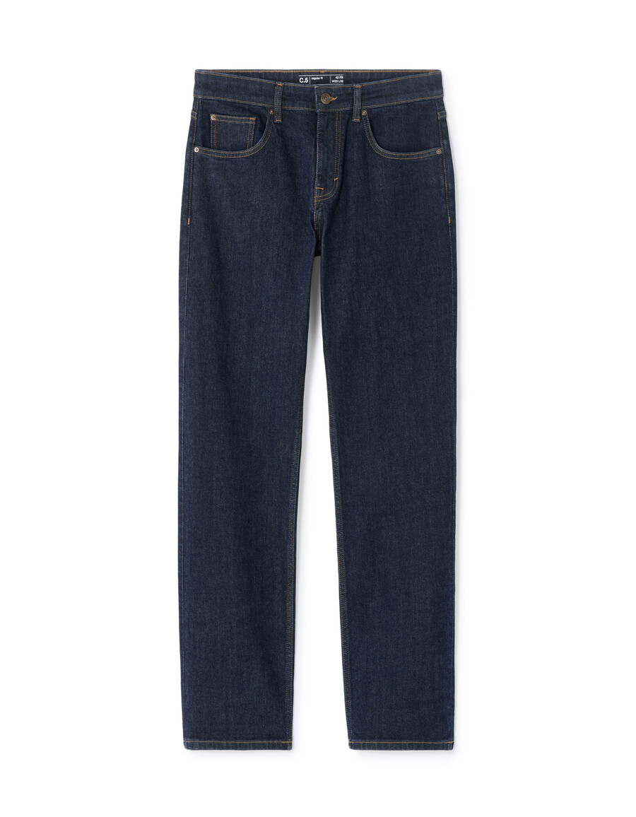 c.5 jeans de algodón elástico regular 3 largos