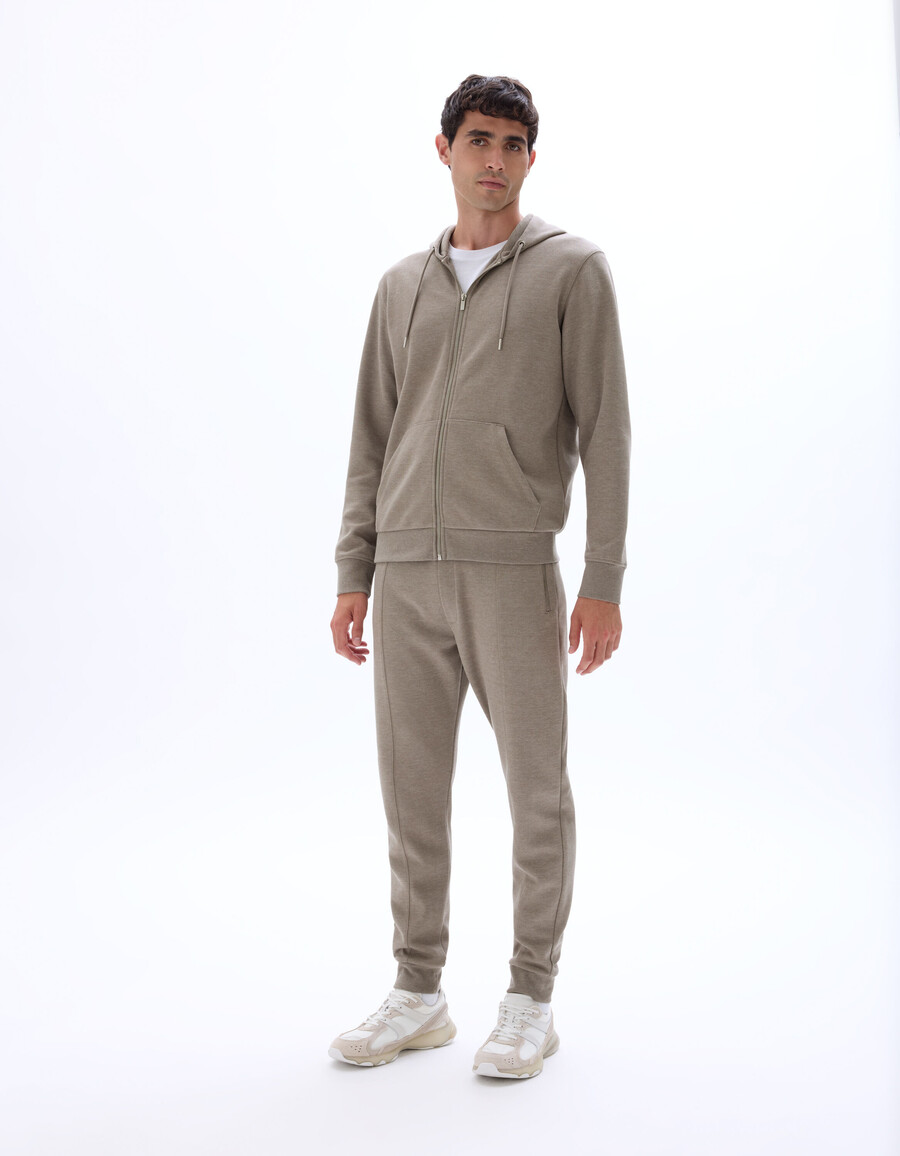 pantalón jogging regular fit de punto piqué