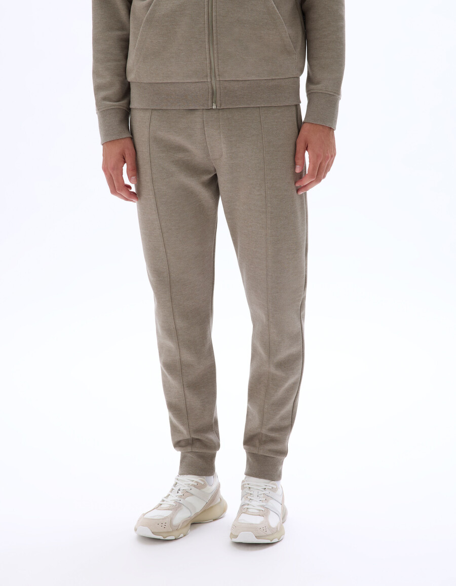 pantalón jogging regular fit de punto piqué