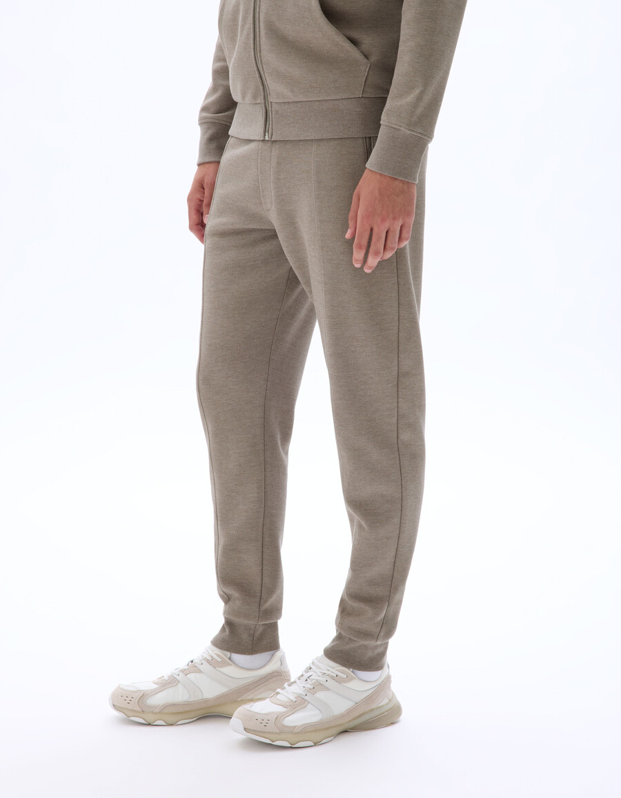 pantalón jogging regular fit de punto piqué