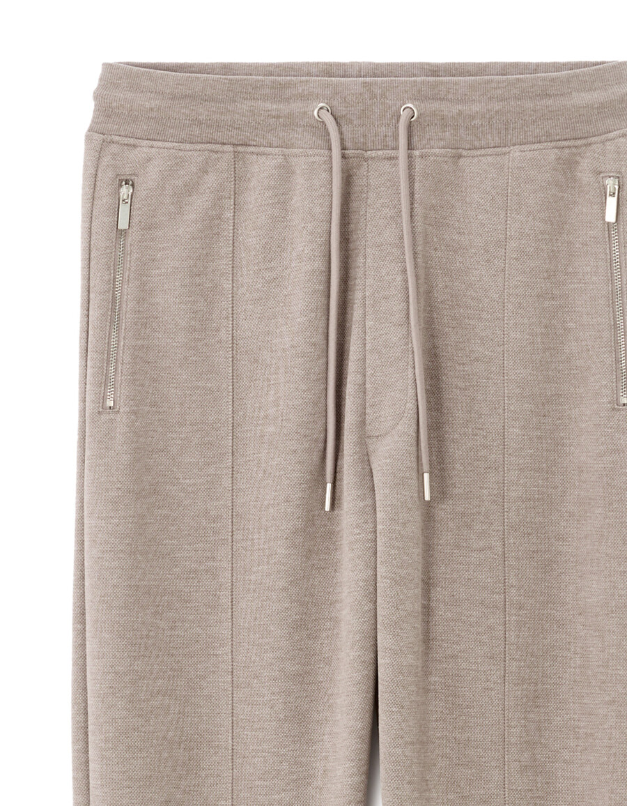 pantalón jogging regular fit de punto piqué