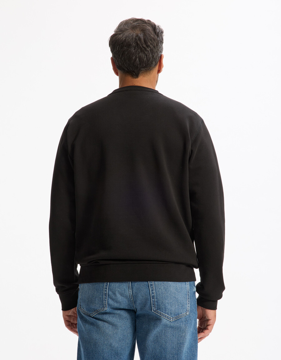 sudadera de cuello redondo regular 100 algodón