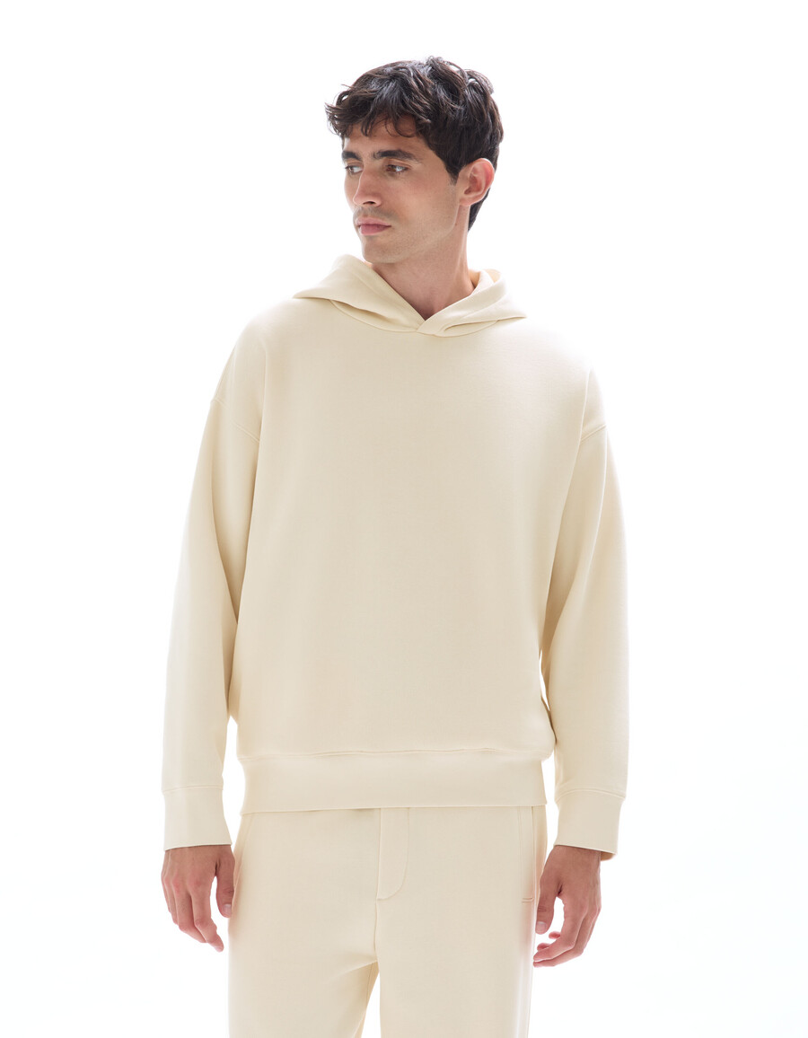 sudadera con capucha lisa de gran tamaño
