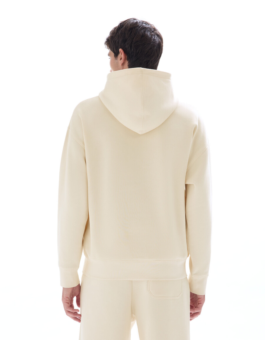 sudadera con capucha lisa de gran tamaño