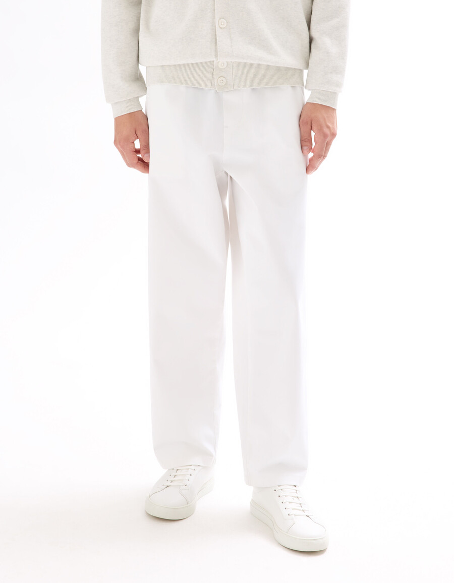 pantalones sueltos de algodón elástico