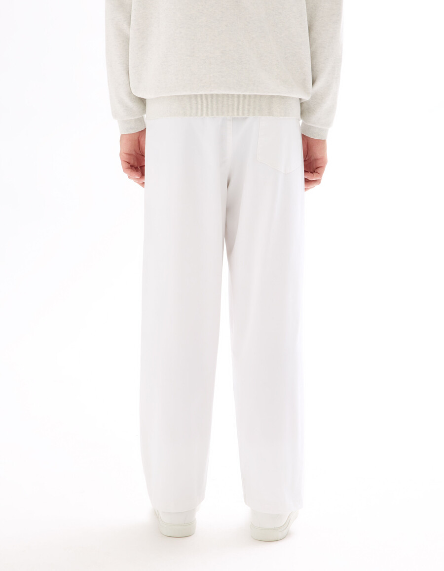 pantalones sueltos de algodón elástico