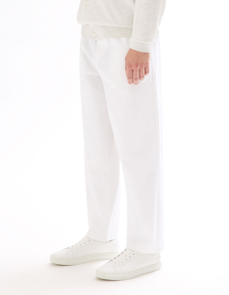 pantalones sueltos de algodón elástico