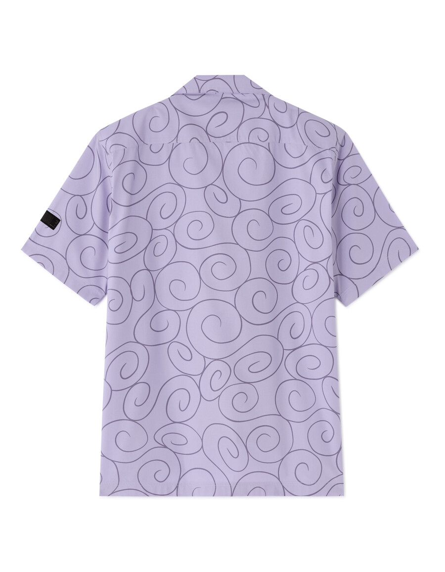 camisa morada extragrande de una pieza