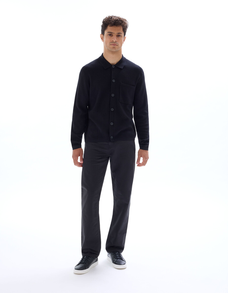 camisa de punto liso