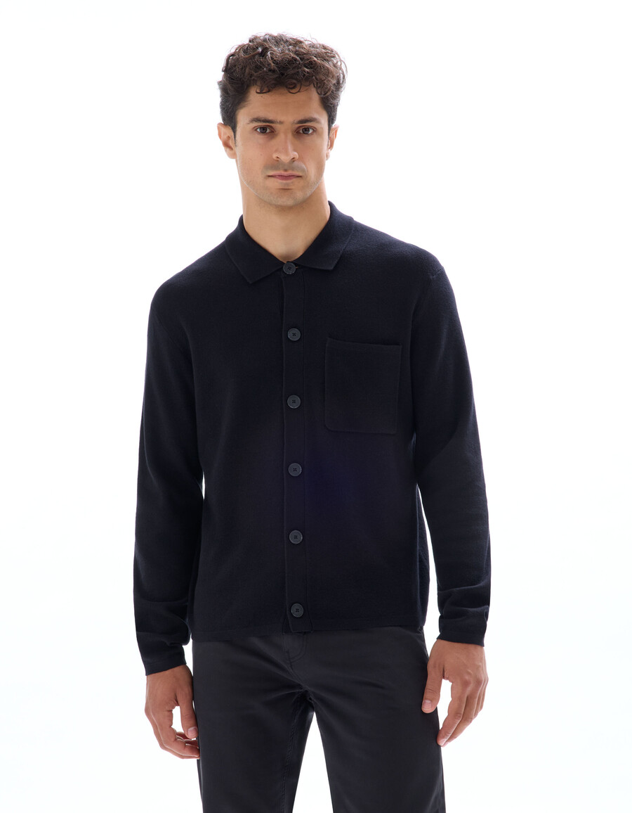 camisa de punto liso