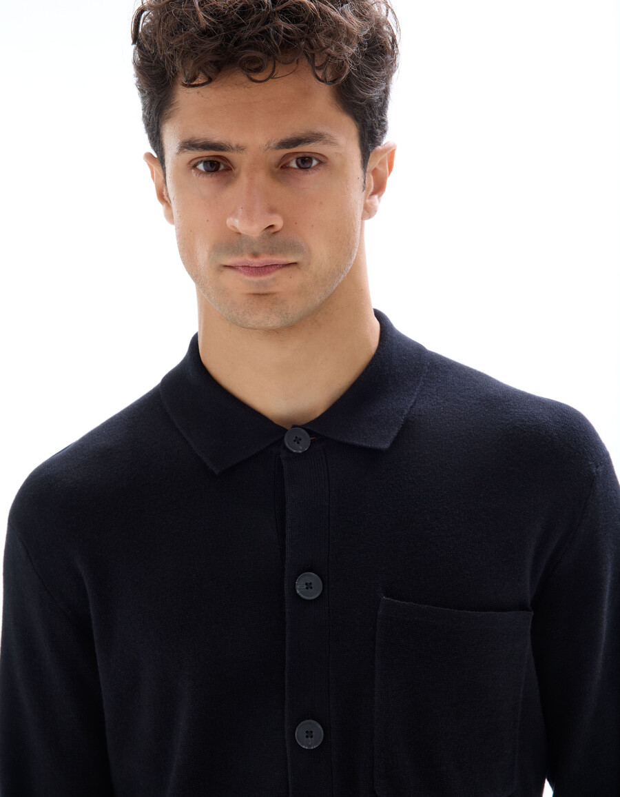 camisa de punto liso