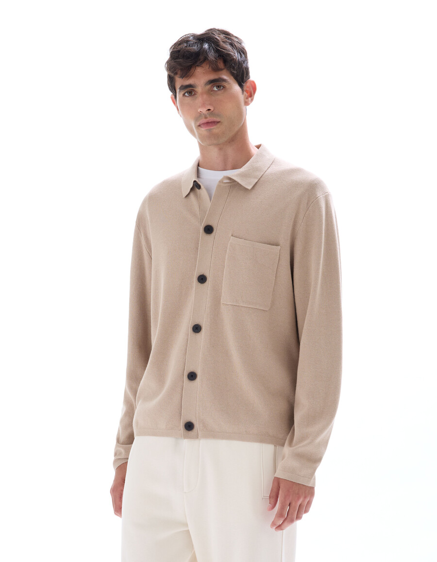 camisa de punto liso