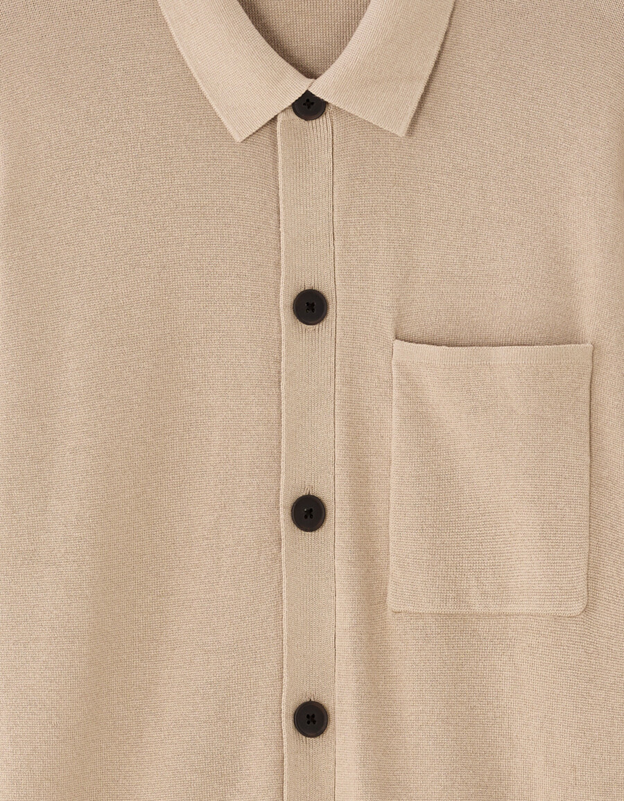 camisa de punto liso