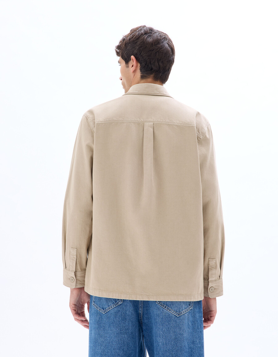 camisa 100 algodón teñida en pieza
