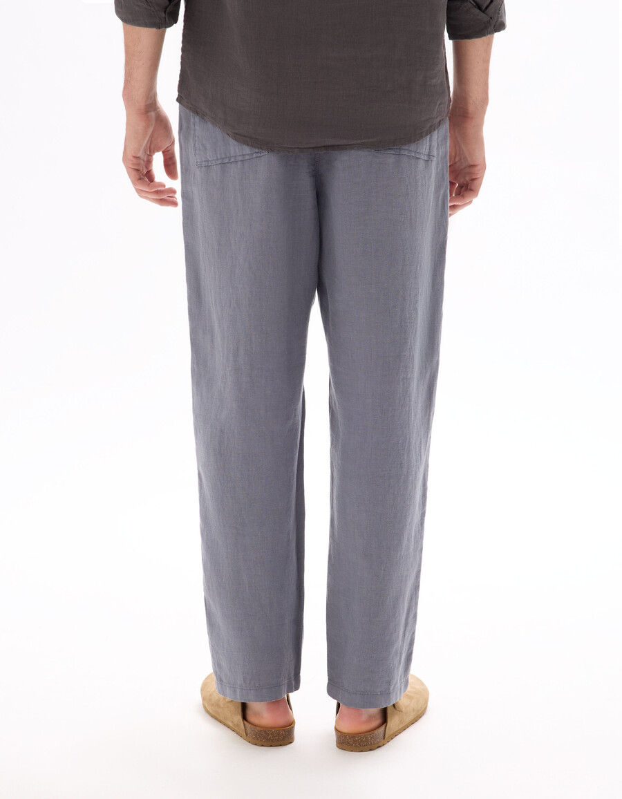 pantalón liso 100 lino