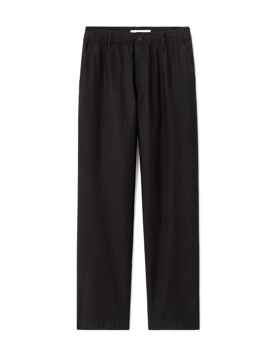 pantalones rectos de jacquard