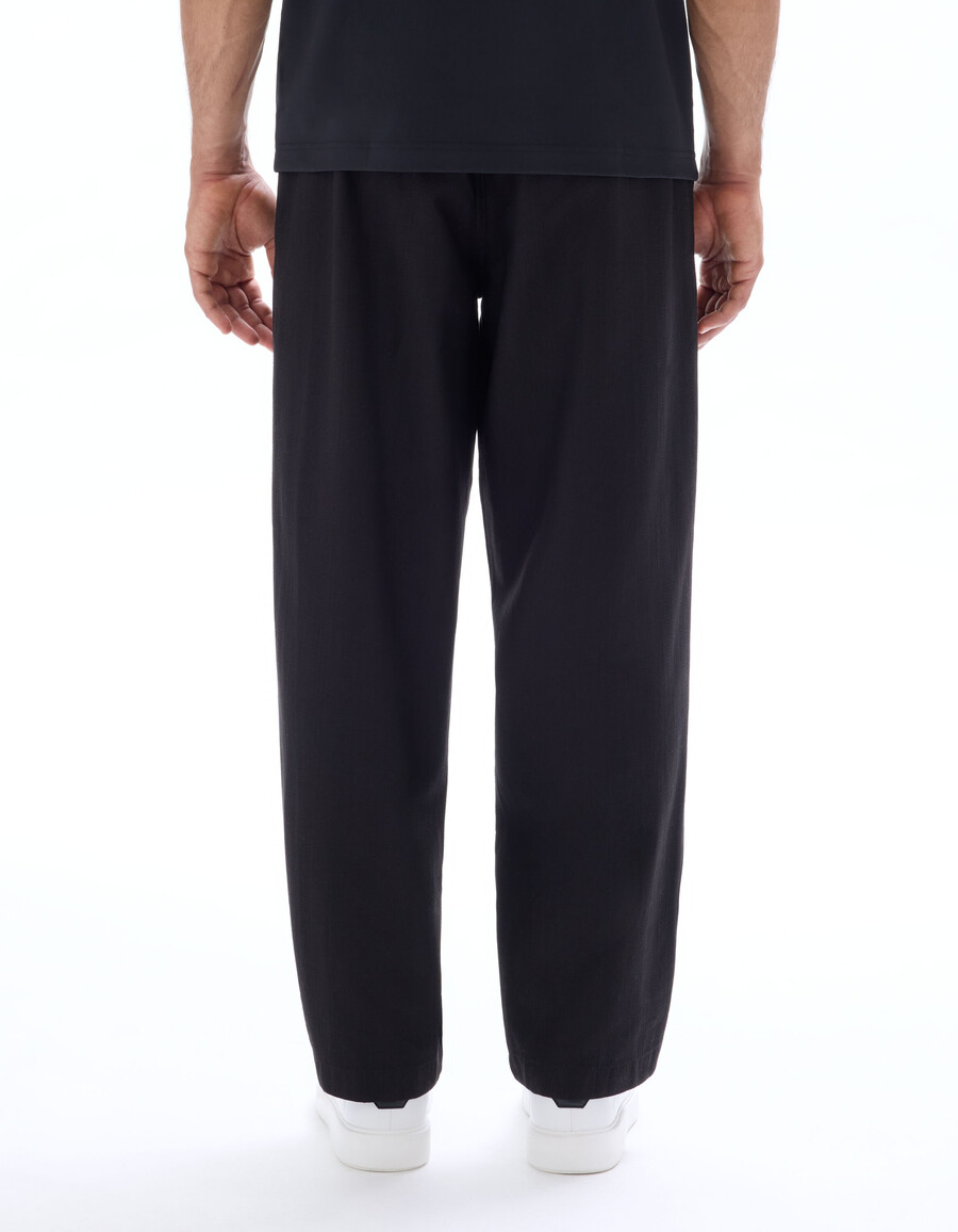 pantalones rectos de jacquard