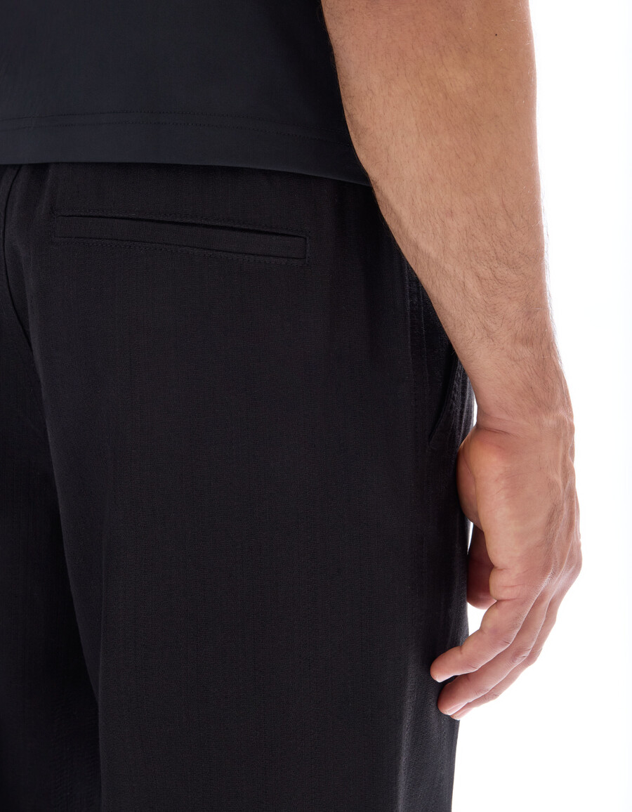 pantalones rectos de jacquard