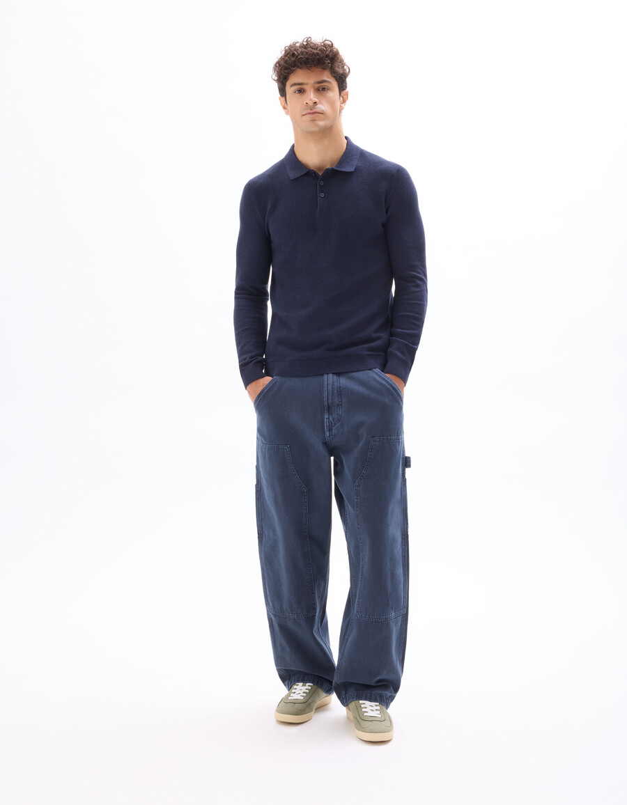 pantalones holgados de carpintero 100 algodón