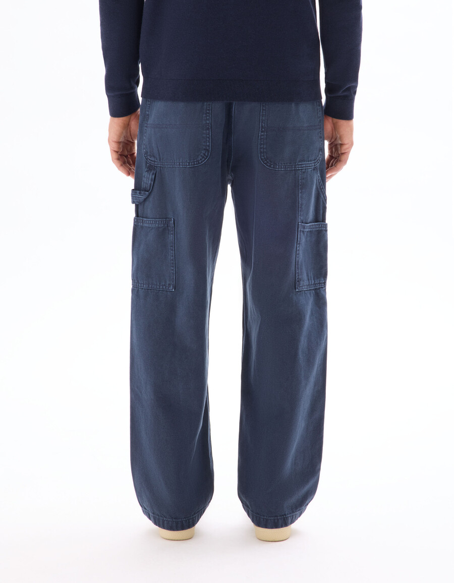 pantalones holgados de carpintero 100 algodón