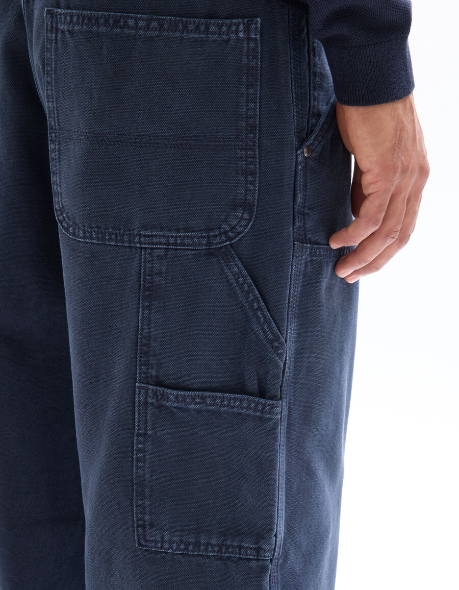 pantalones holgados de carpintero 100 algodón