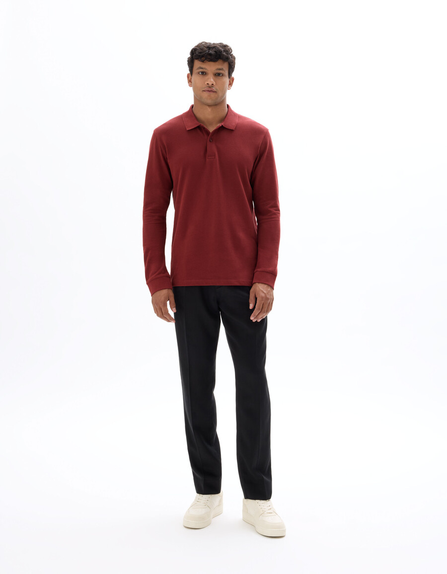 pantalones chinos rectos de lyocell tencel