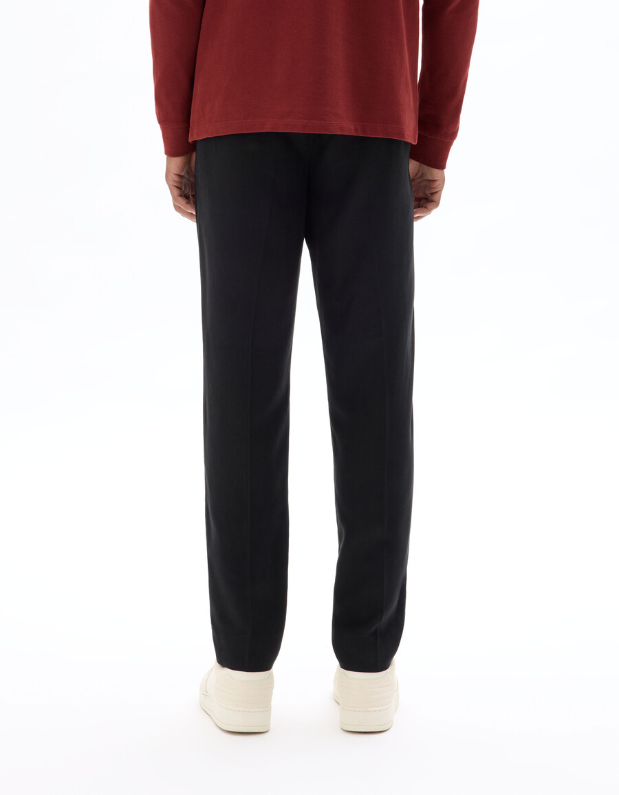 pantalones chinos rectos de lyocell tencel