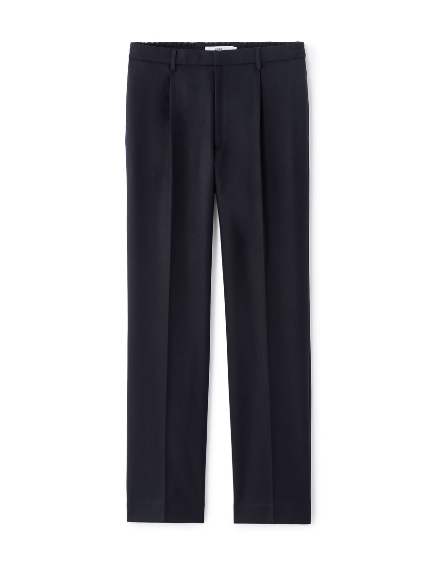 pantalones chinos de sarga elástica recta