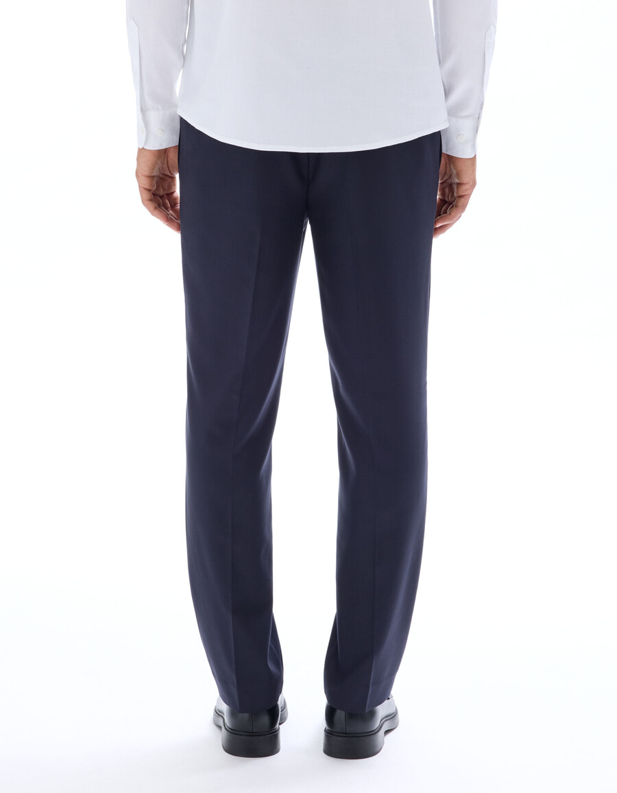 pantalones chinos de sarga elástica recta