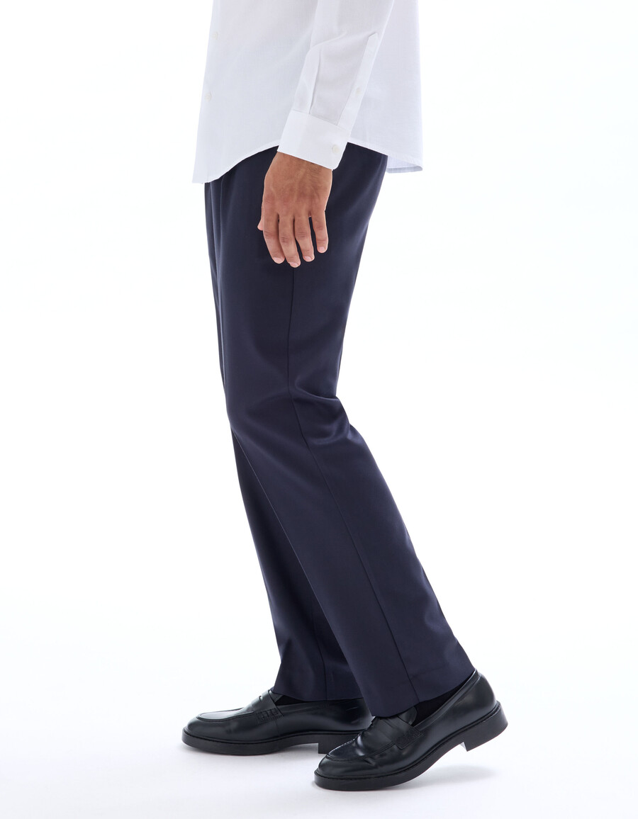 pantalones chinos de sarga elástica recta