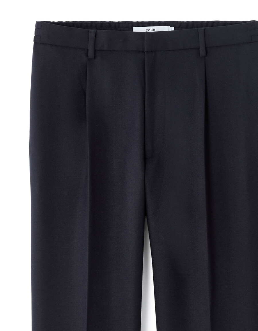 pantalones chinos de sarga elástica recta