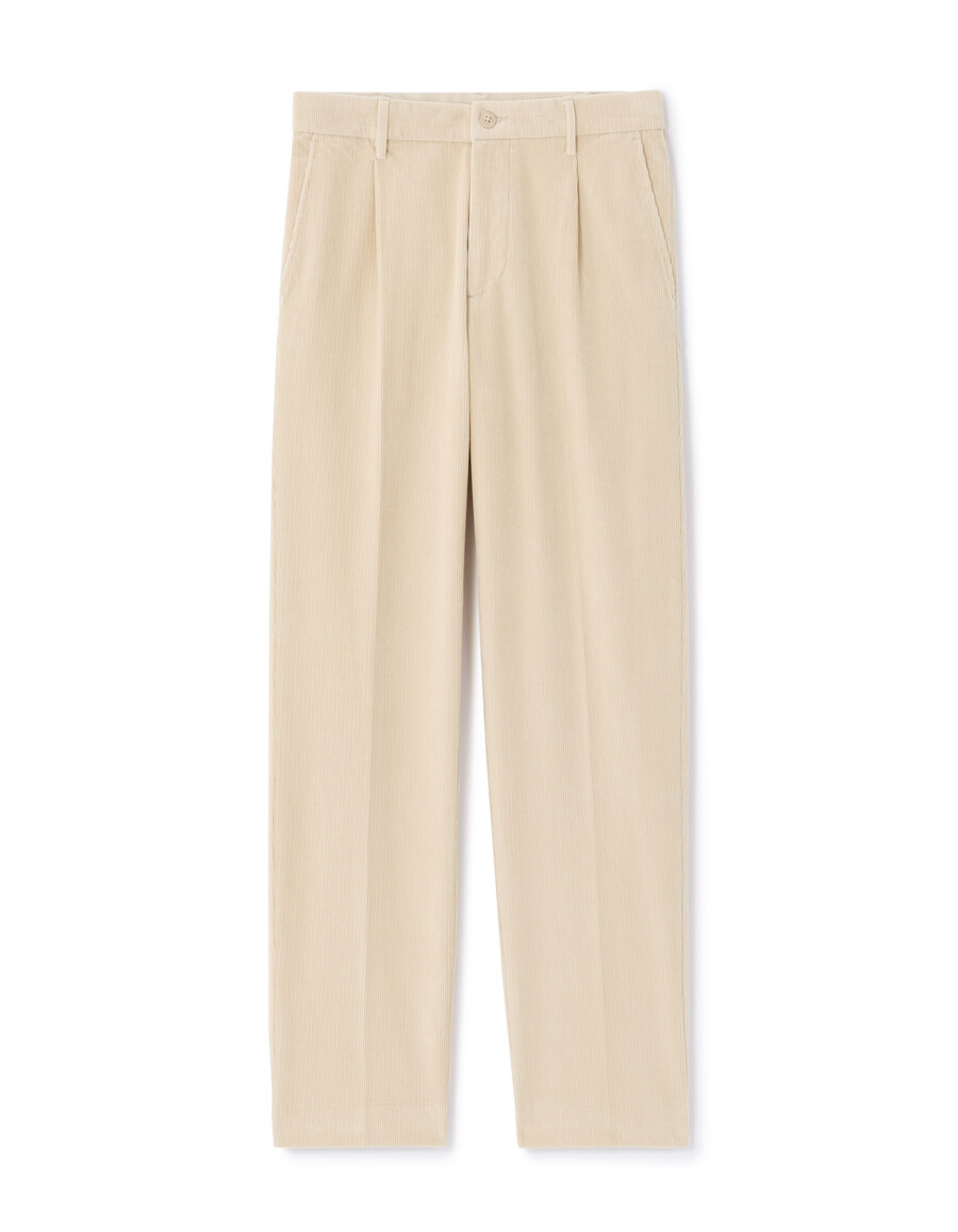 pantalones chinos rectos de terciopelo