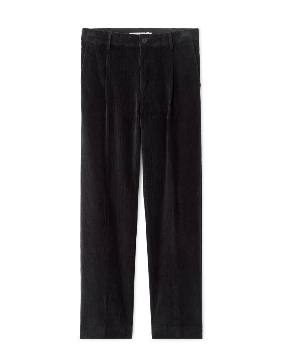 pantalones chinos de terciopelo de pierna recta