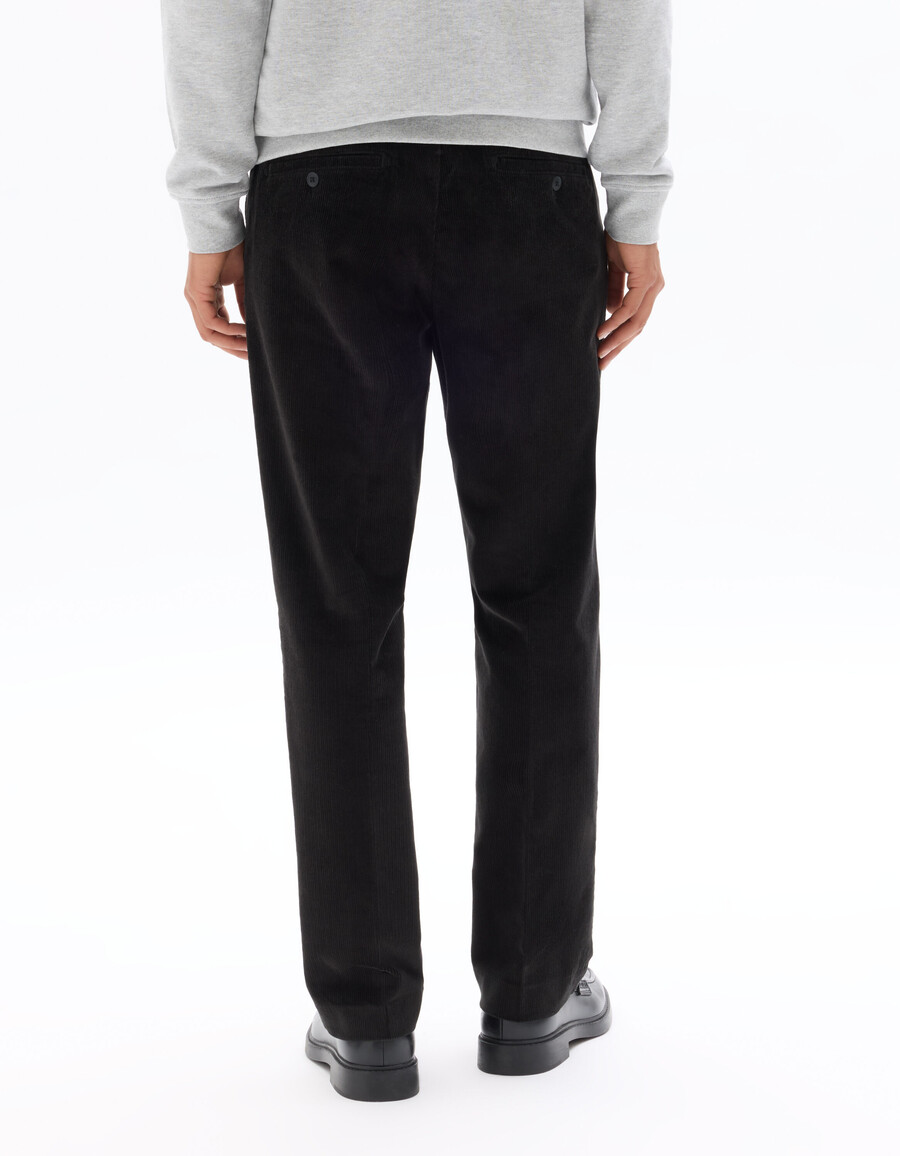 pantalones chinos de terciopelo de pierna recta