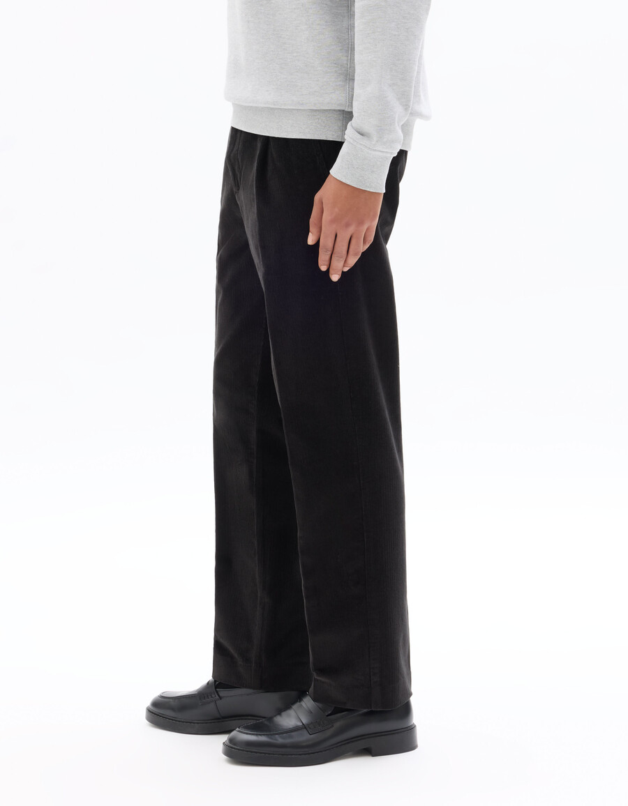 pantalones chinos de terciopelo de pierna recta