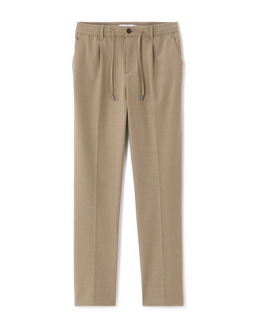 pantalones rectos de franela 24h