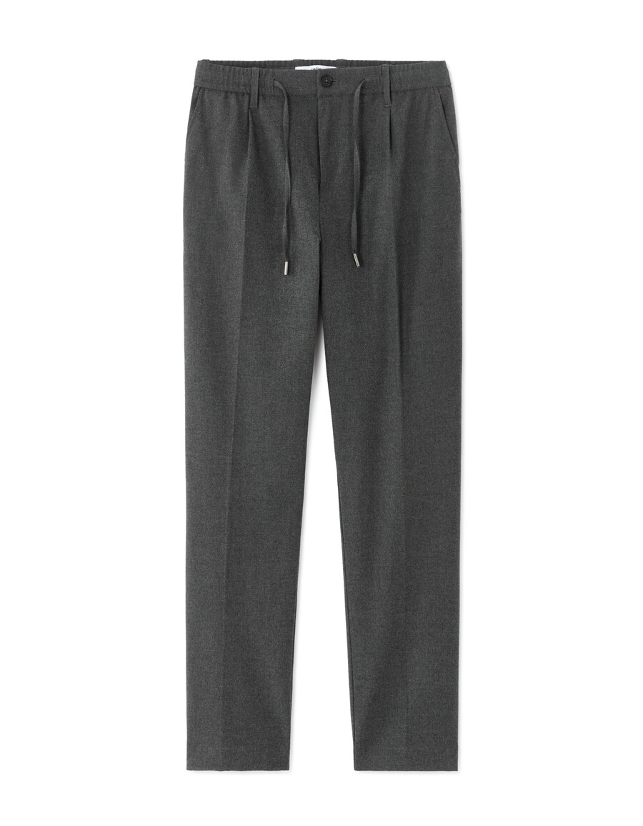 pantalones rectos de franela 24h