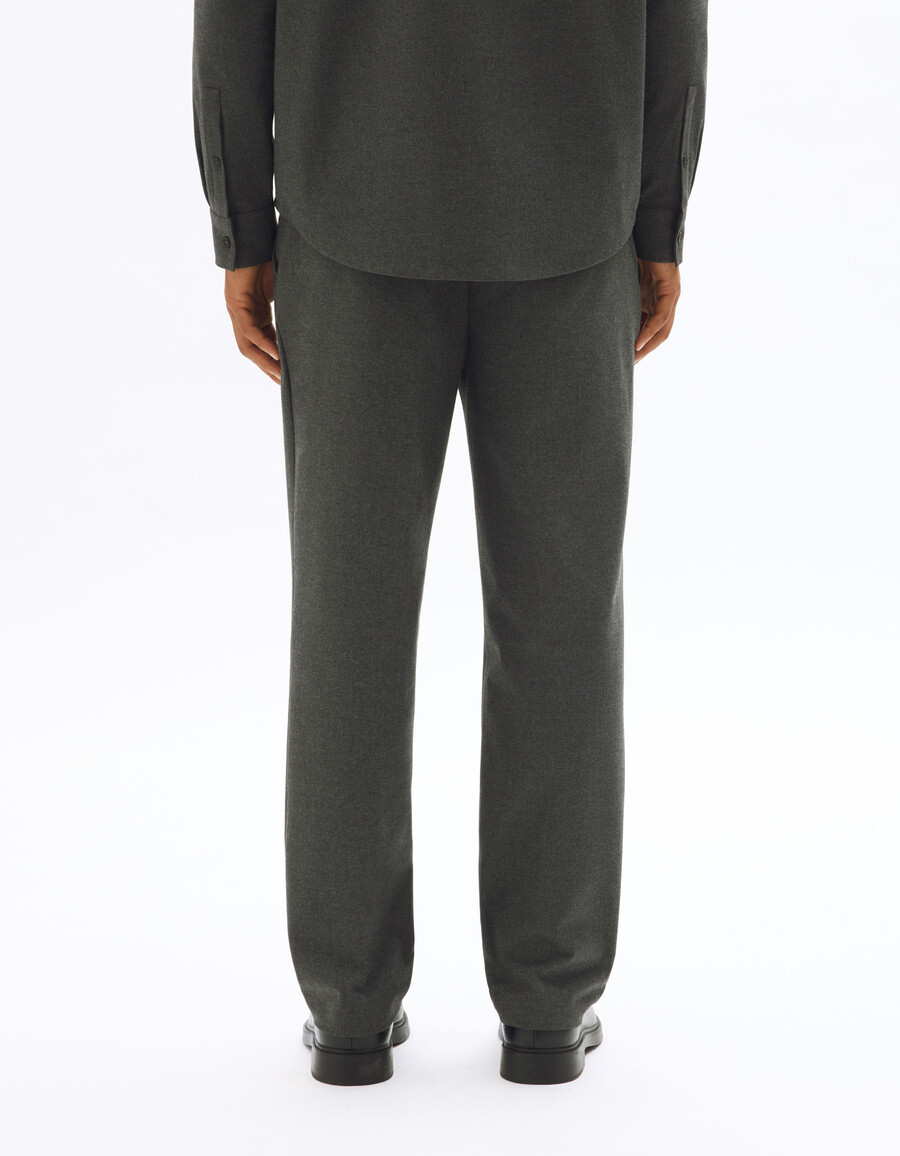 pantalones rectos de franela 24h