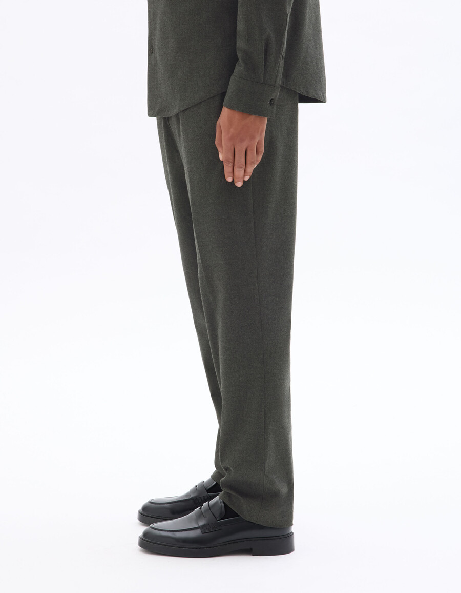 pantalones rectos de franela 24h