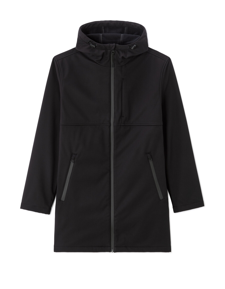 parka softshell con capucha