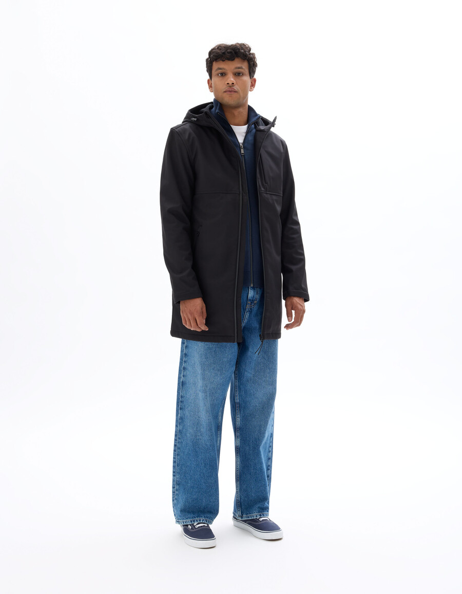 parka softshell con capucha