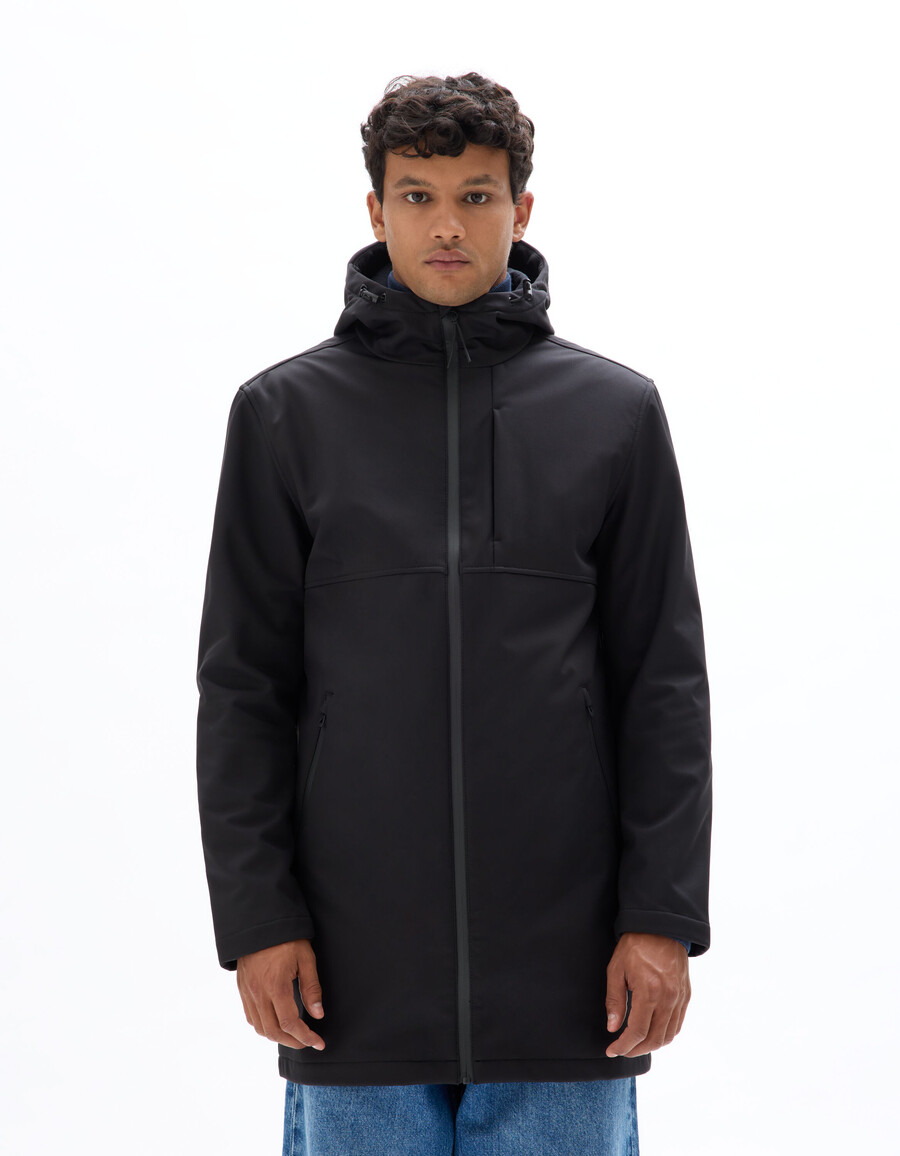 parka softshell con capucha