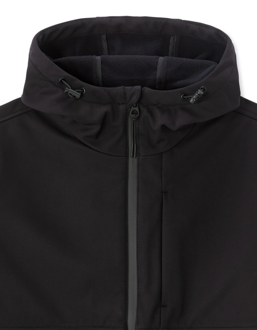 parka softshell con capucha