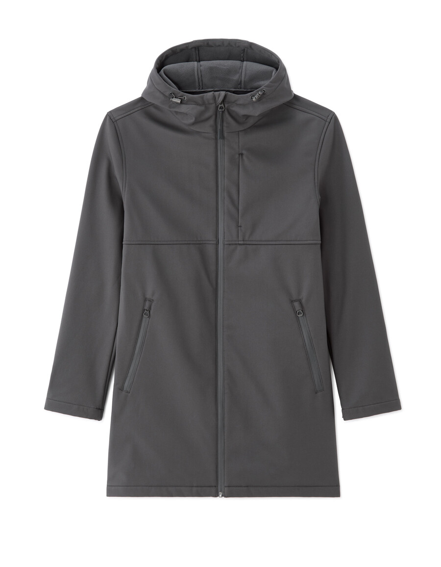 parka softshell con capucha