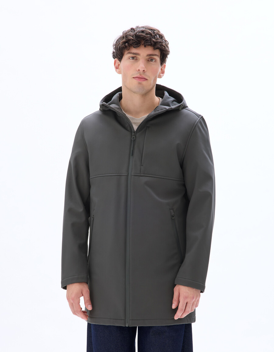 parka softshell con capucha