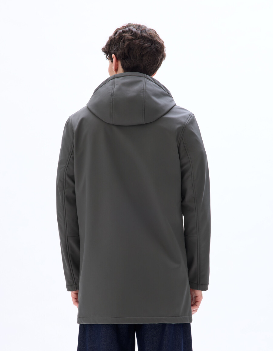 parka softshell con capucha